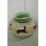 CERAMICS - A stunning Royal Doulton vase in green