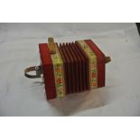 COLLECTABLES - A vintage squeeze box/ concertina.