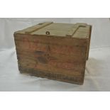 COLLECTABLES - A vintage wooden advertising crate,
