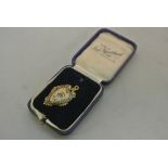 GOLD - A 9ct gold Oddfellows medal/ jewel, reading