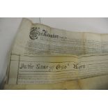 COLLECTABLES - A collection of 2 antique indenture