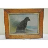 ARTWORK - A stunning framed portrait of a dog.