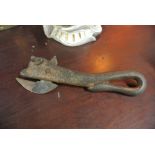 COLLECTABLES - An antique bulls head can opener.