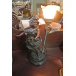 COLLECTABLES - An antique style table lamp in the