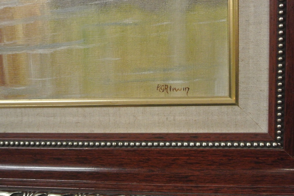 ARTWORK - An original framed oil painting showing - Image 2 of 2