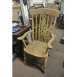 FURNITURE/ HOME - A stunning wooden fireside chair