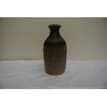 CERAMICS - A vintage studio pottery vase with colo