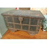 COLLECTABLES - An antique style chest on castors,