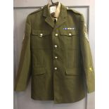 BRITISH ARMY UNIFORMS, No 4 Dress jacket and trousers, Royal Signals, Staff Sergeant; 1 x Queens