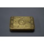 A 1914 WW1 GREAT WAR QUEEN MARY CHOCOLATE TIN