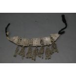 ANTIQUE 19th CENTURY SILVER BEDOUIN NECKLACE. Tests as Silver. Total weight 139g.