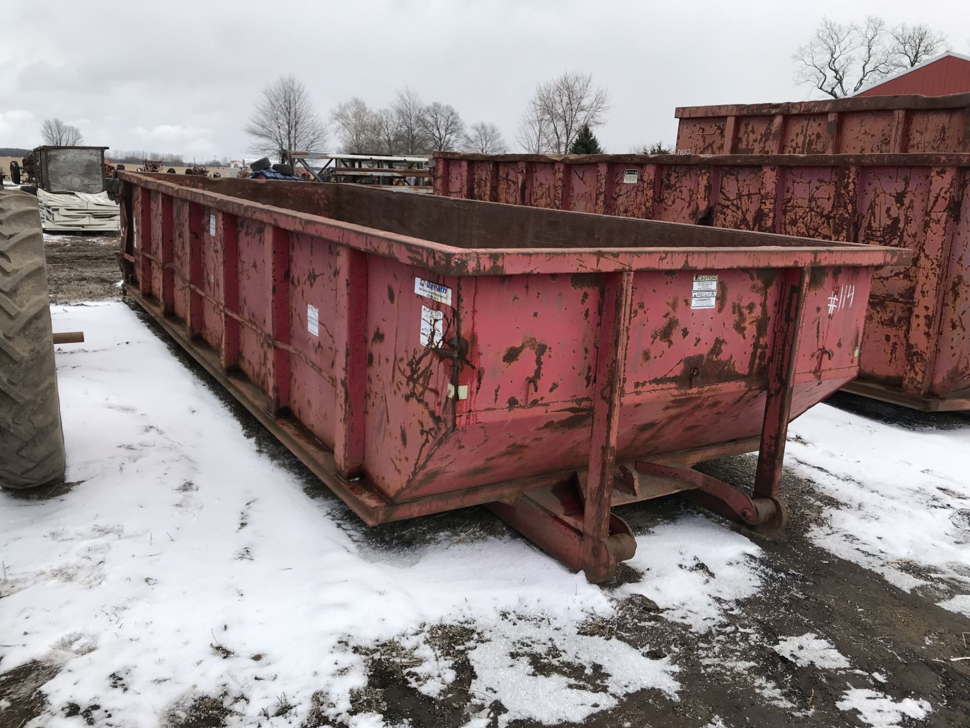 20 YARD ROLL OFF BOX, USED FOR SCRAP METAL - Image 2 of 3