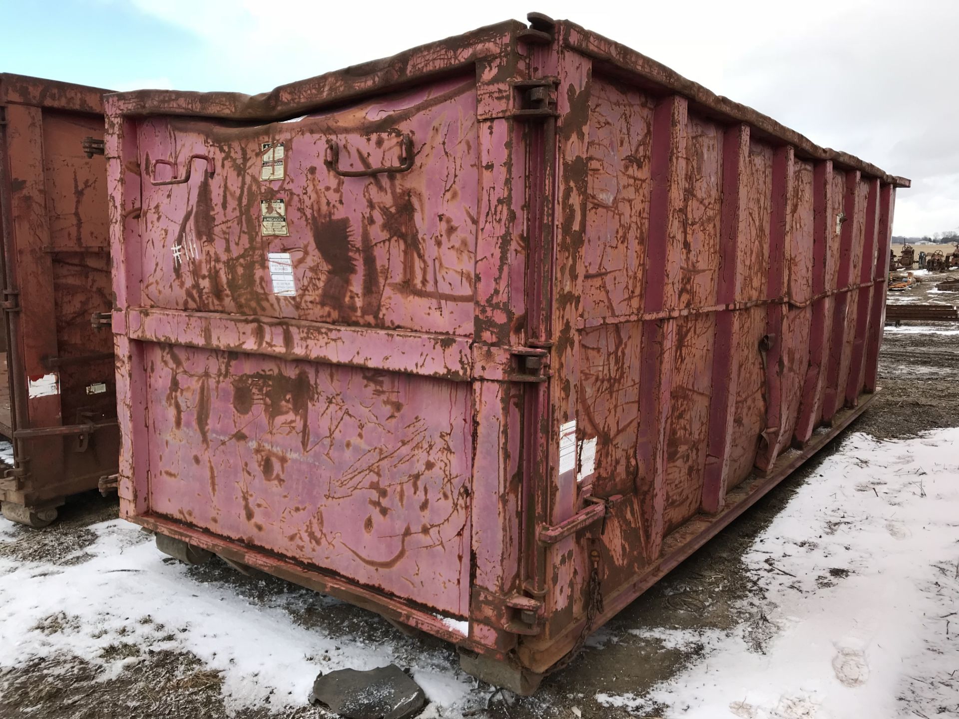 39 YARD ROLL OFF BOX, USED FOR SCRAP METAL