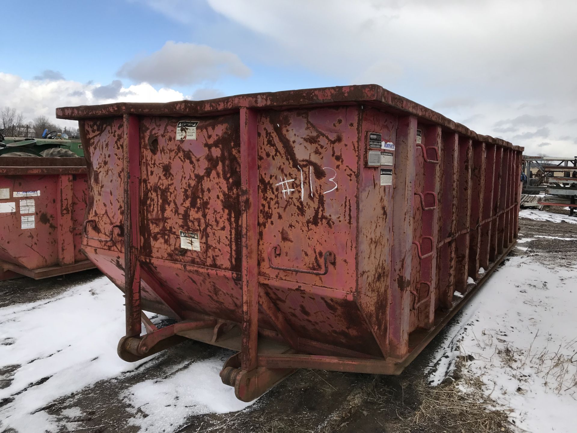 30 YARD ROLL OFF BOX, USED FOR SCRAP METAL