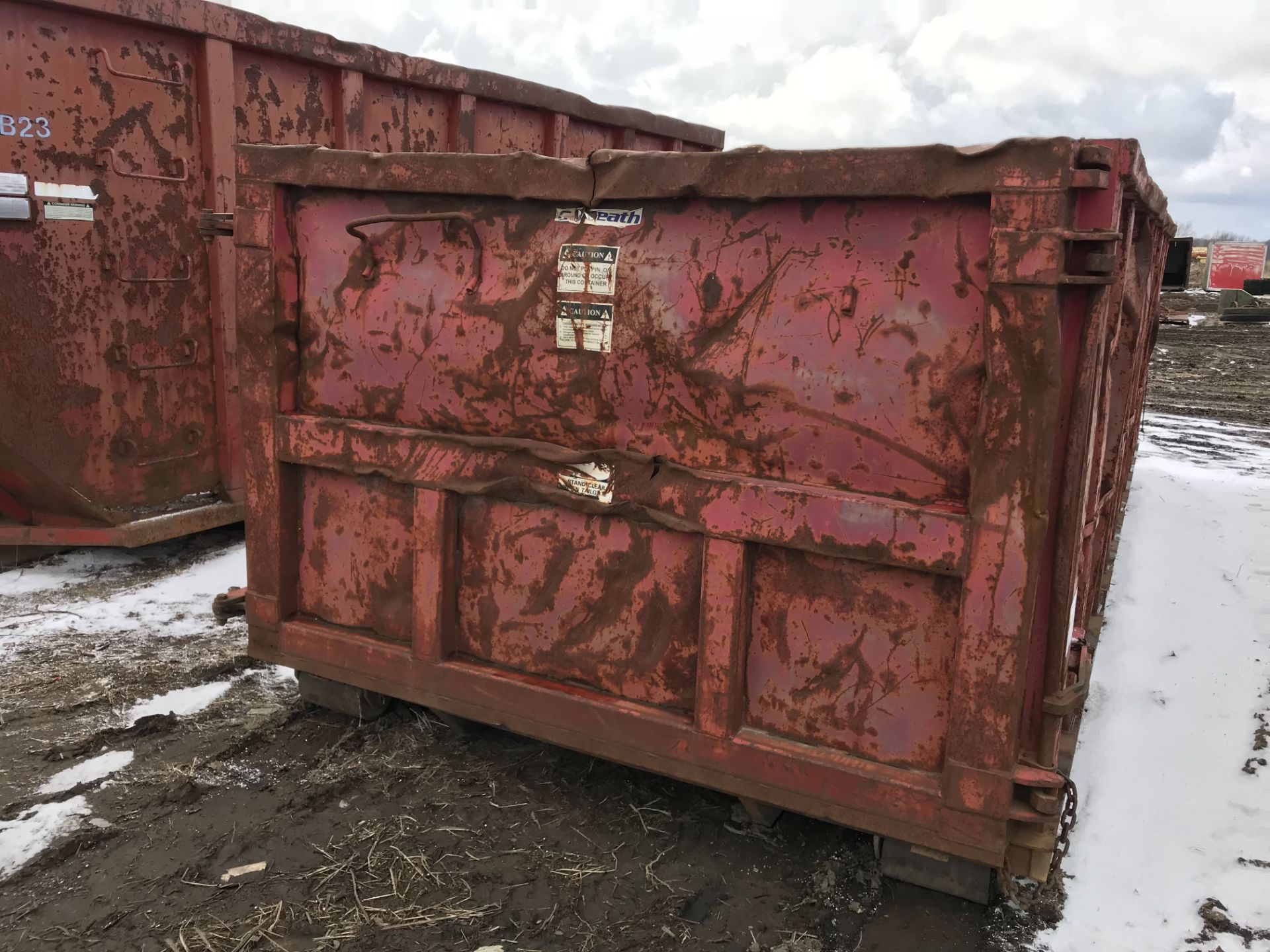 30 YARD ROLL OFF BOX, USED FOR SCRAP METAL - Image 3 of 3