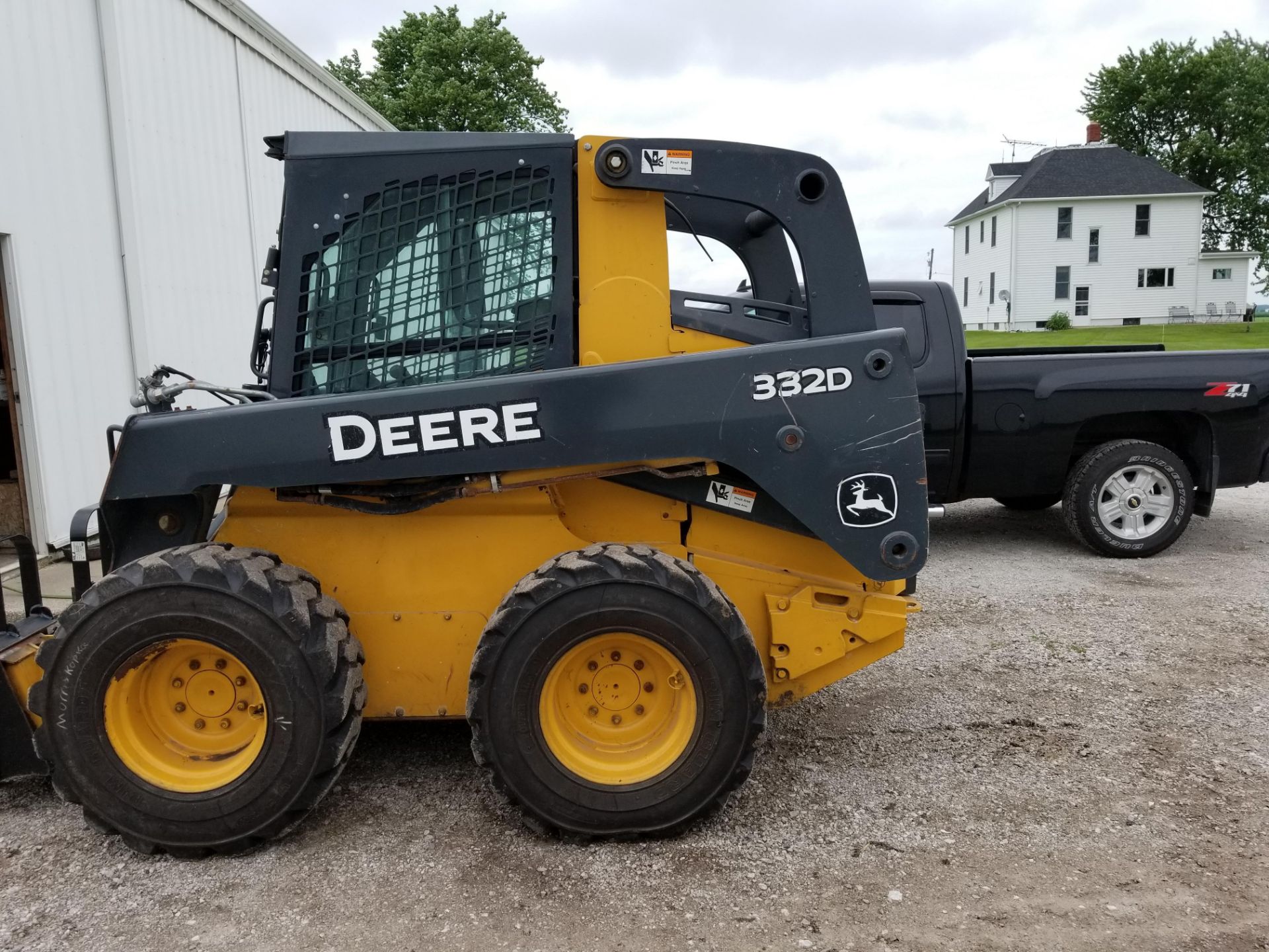 JOHN DEERE 332D SKID STEER, CAB AIR/HEAT, 2 SPEED, 1952 HOURS