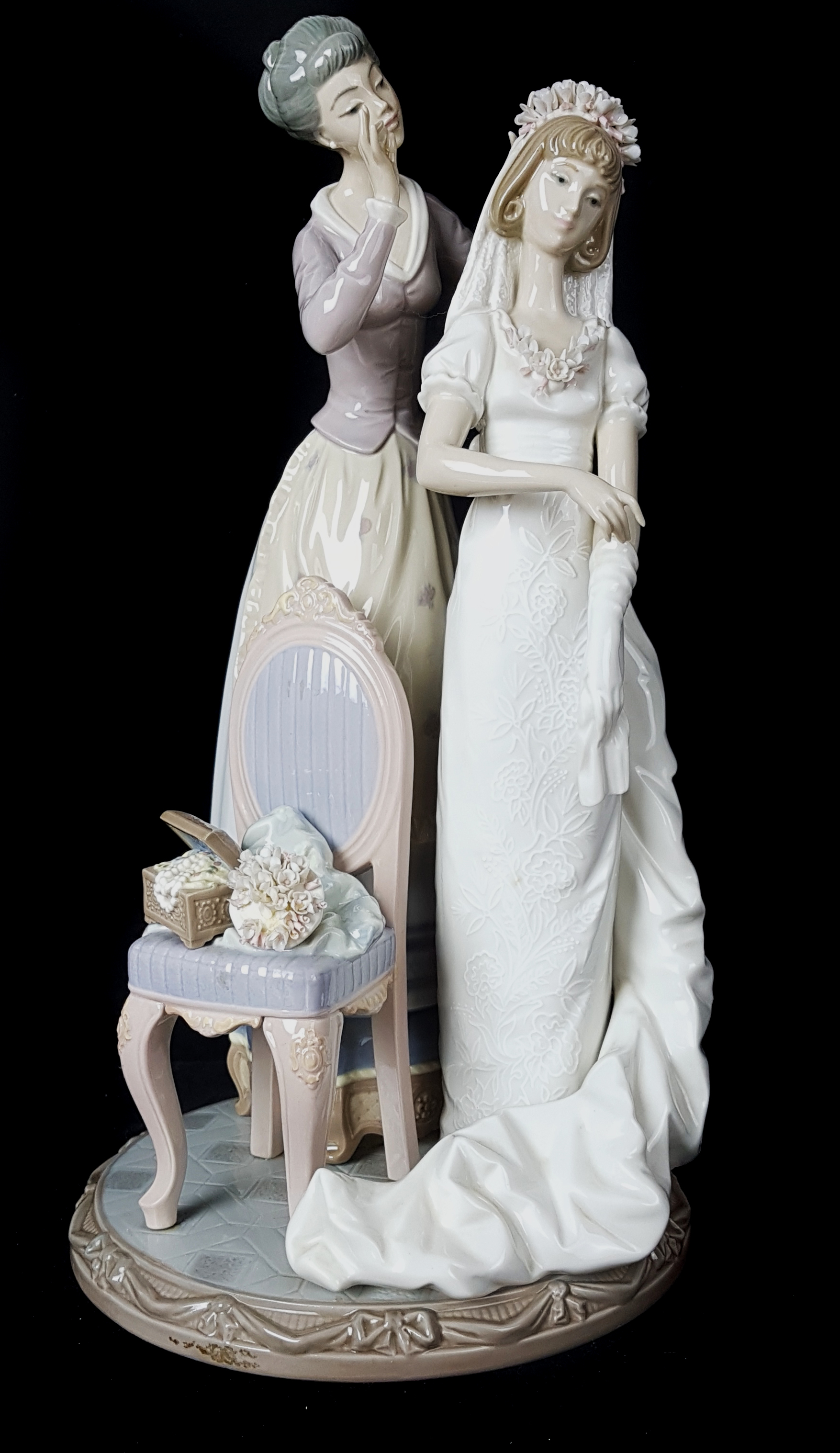 A Lladro figure group, My Wedding Day, designed by Jose Puche, retired 1992, 39.5cm high