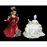 Royal Doulton Figures, Patricia HN 3365; and Antoinette, HN2326 (2)