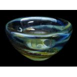 Isle of Wight Glass - a small Aurene dump bowl, 11cm diam