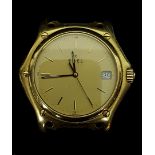 Ebel - An 18K gold quartz calendar bracelet watch, model 1911, Ref 8187916/6023P, champagne dial,