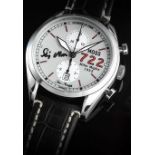 A Stirling Moss 722 Mille Miglia chronograph wristwatch, subsidiary date and seconds dial, Swiss