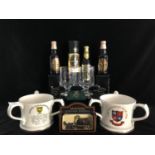 Guiness commemorative items - Comprising two three handled tygs, for The Guiness Year 1983 /