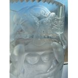 Style of Jaroslav Horejc - A Czechoslovakian colourless glass vase, cut with Diana the huntress