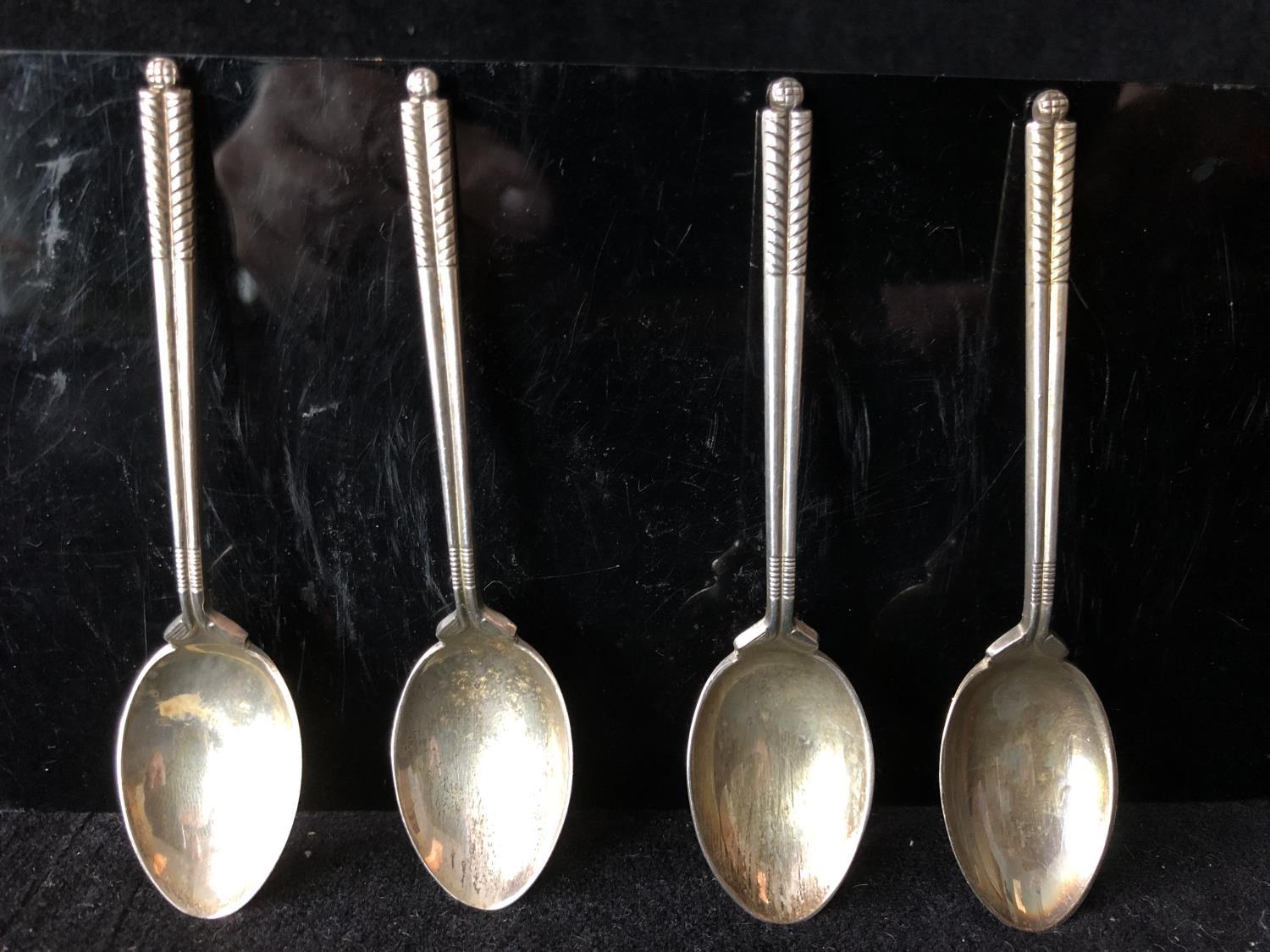 Four silver golf trophy spoons, the handles formed as a pair of golf clubs with single ball - Image 23 of 26