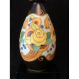 A Boch Freres Keramis vase designed by Charles Catteau, painted by Leon Delfant, pattern D.1733,