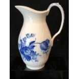 Royal Copenhagen Porcelain - A table water jug, blue flower curved pattern, shape 10-1609, 19.5cm