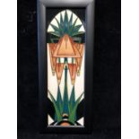 Rachel Bishop for Moorcroft Pottery - a Trial Crown of Gold pattern plaque, dated 30-10-14,
