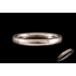 A PLATINUM BAND RING