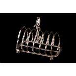 A VICTORIAN SILVER TOAST RACK, London 18