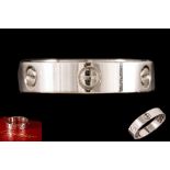 A CARTIER LOVE RING, in platinum,