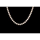 A CULTURED PEARL NECKLACE,