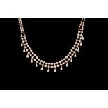 A DIAMOND FRINGE NECKLACE, of approx. 2.