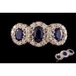 A SAPPHIRE AND DIAMOND DRESS RING,