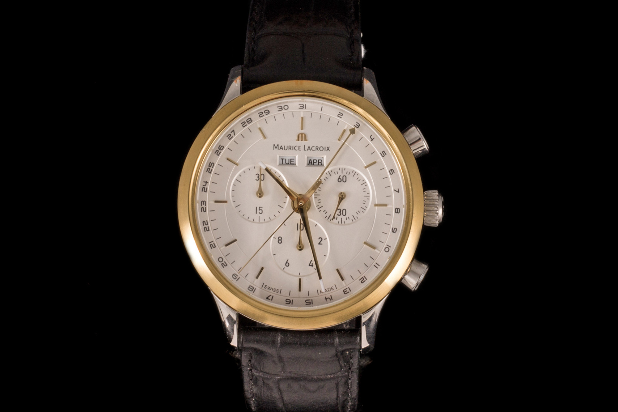 A GENTS MAURICE LACROIX WRIST WATCH,