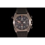 A BELL & ROSS CHRONOGRAPH WRIST WATCH,