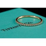 A TIFFANY & CO 'METRO' DIAMOND FULL ETERNITY RING, of approx. 0.