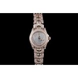 A LADIES TAG HEUER LINK WRIST WATCH,