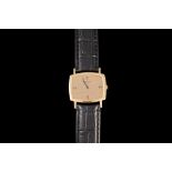 A GENTS PATEK PHILLIPE WRIST WATCH, with rectangular face,