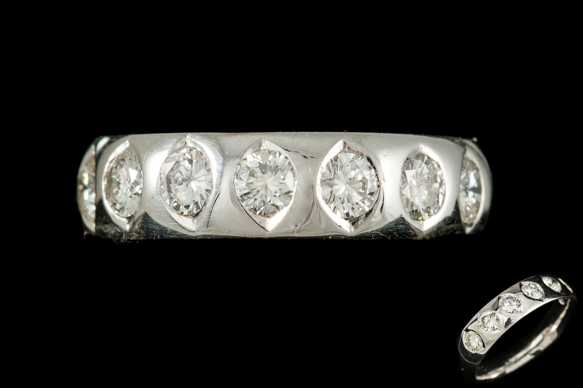 A DIAMOND SET BAND,