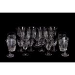 A COLLECTION OF 19TH CENTURY AND LATER DRINKING GLASSES