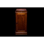 A VICTORIAN MAHOGANY BEDSIDE LOCKER