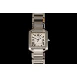 A GENTS CARTIER TANK FRANCAISE AUTOMATIC WRIST WATCH