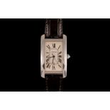 A GENTS CARTIER TANK WRIST WATCH,