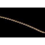 AN 18CT YELLOW GOLD MARINE CURB LINK BRACELET