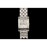 A GENTS LONGINES STAINLESS STEEL WRIST WATCH,