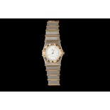 A LADIES OMEGA CONSTELLATION WRIST WATCH, quartz movement,